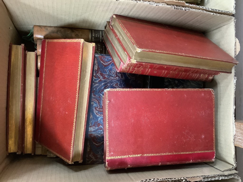 Assorted books to include French children's works, mixed literature, etc.
